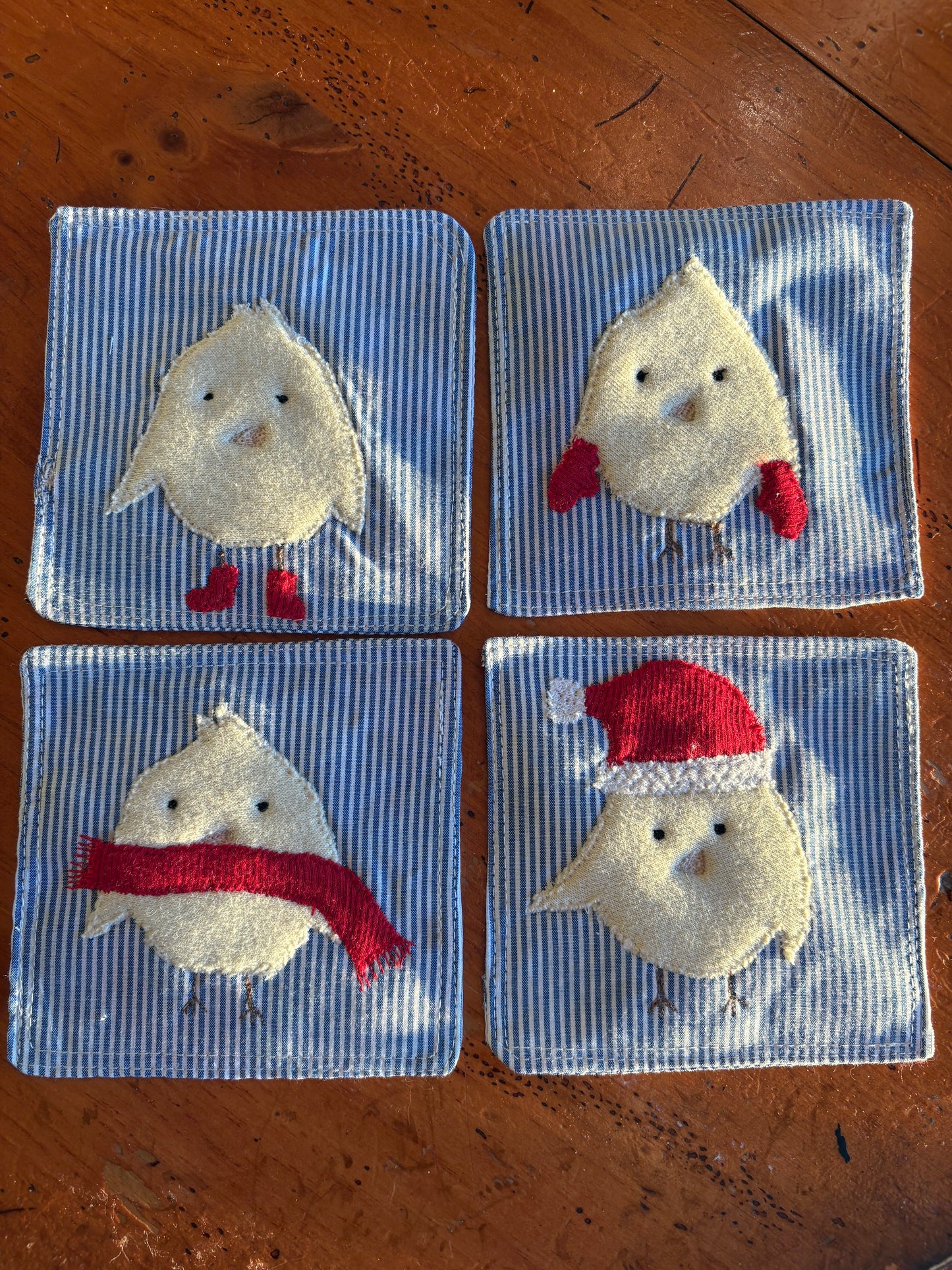 Festive Chick Coasters