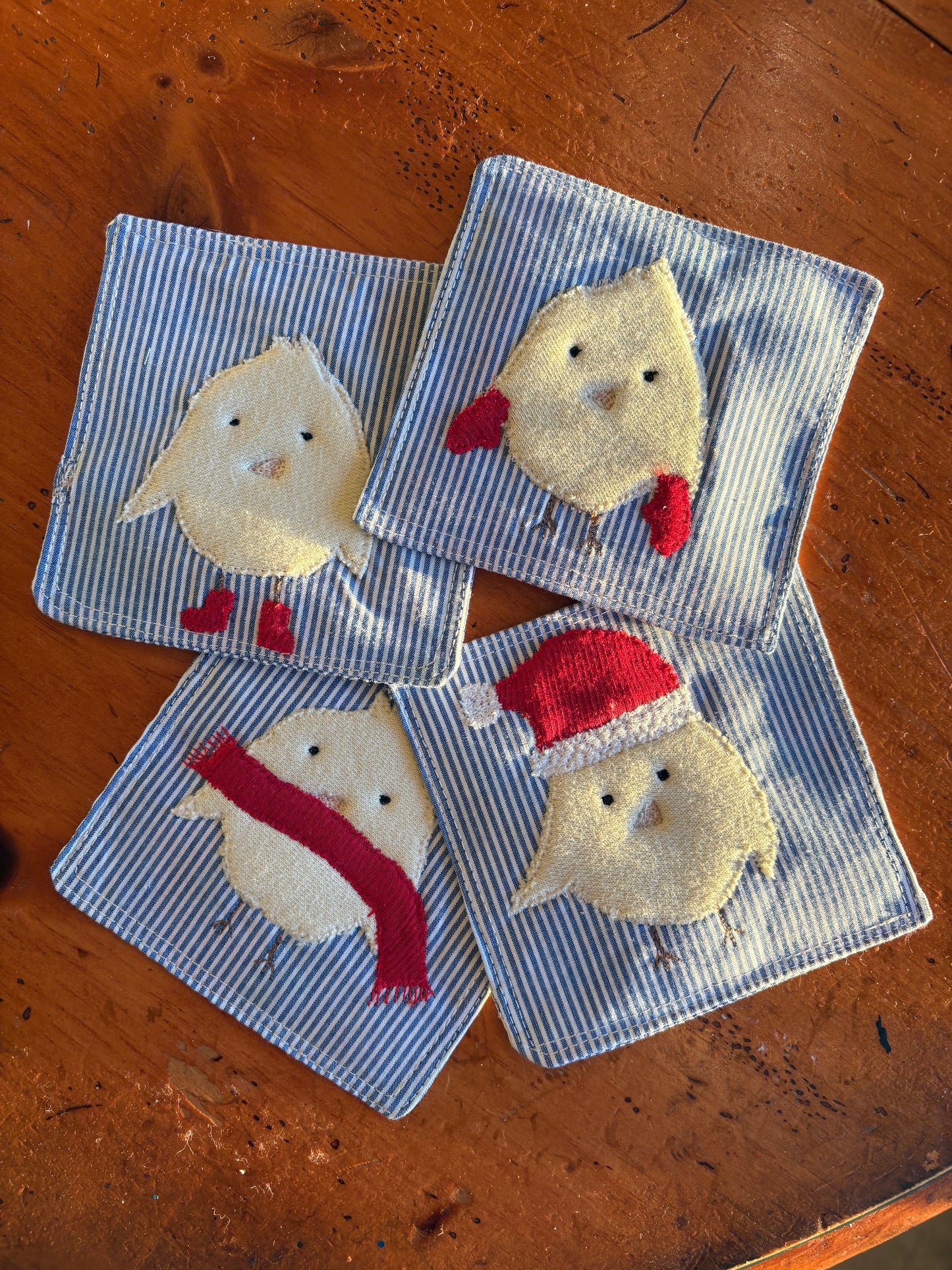 Festive Chick Coasters