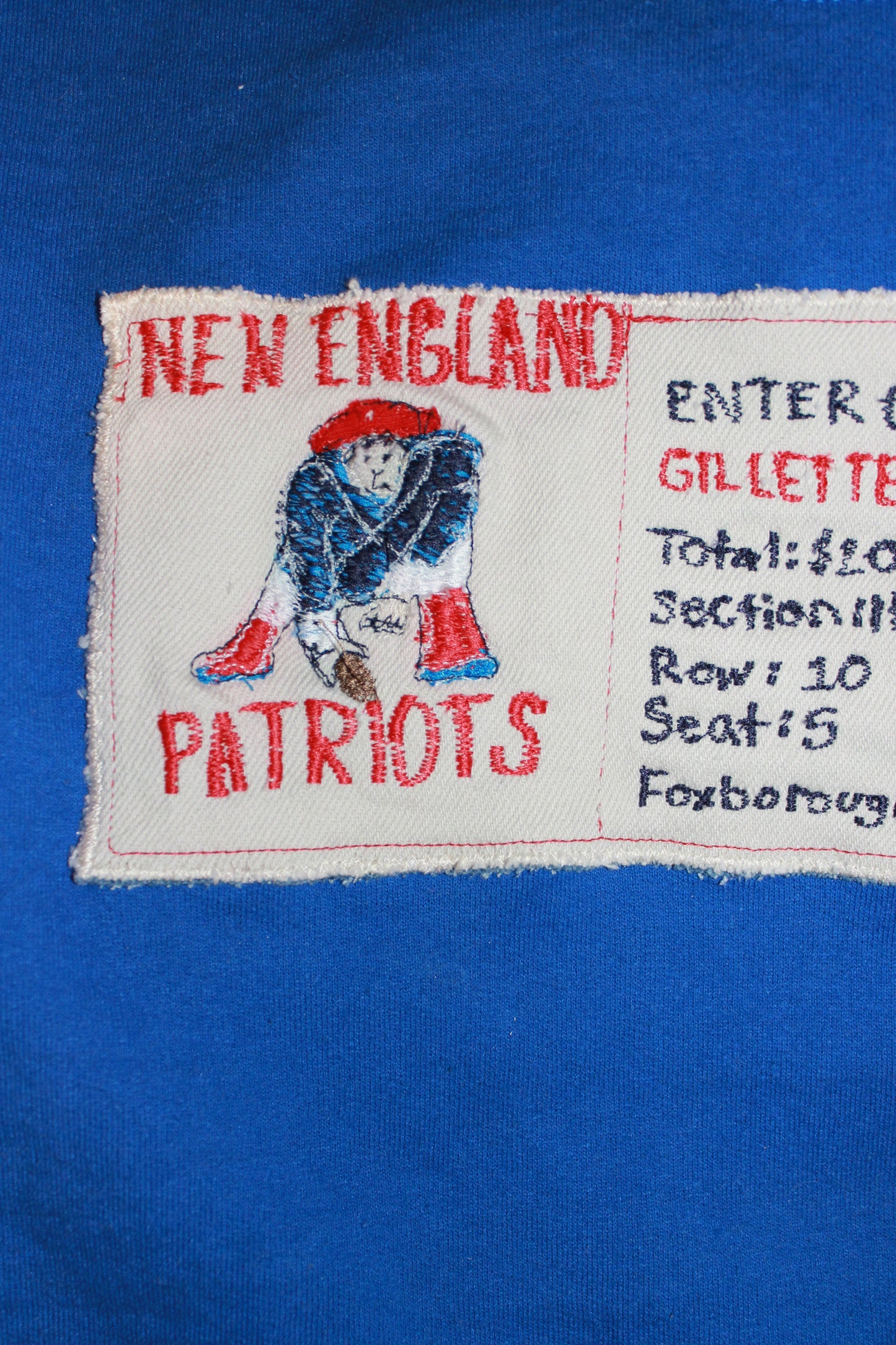 Patriots Vintage Ticket Crewneck