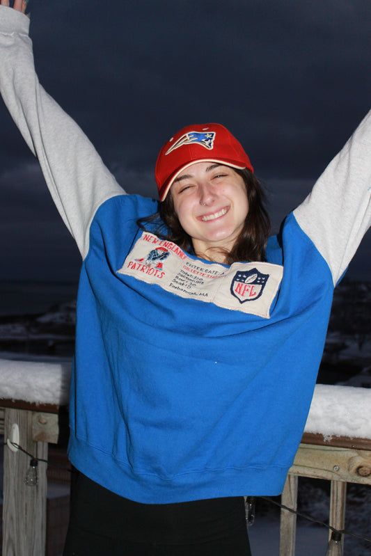 Patriots Vintage Ticket Crewneck